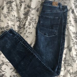 American Eagle Acid Wash Skinny Jeans 12L